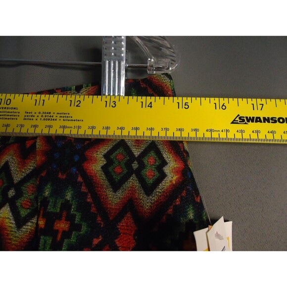 Lularoe Madison Skirt With Pockets Bold Multicolored Geometric Print Size L New - Picture 6 of 8